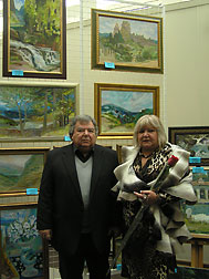 Rector of Kyiv Children Academy of Arts, Honoured Artist of Ukraine, Professor, Academician of the Academy of Arts of Ukraine, Corresponding Member of the Academy of Pedagogical Sciences of Ukraine - Mikhail Chemberzhi; Dean of the Faculty of Fine Arts of the Kyiv Children's Academy of Arts, Honoured Artist of Ukraine - Natalia Nikolaychuk .