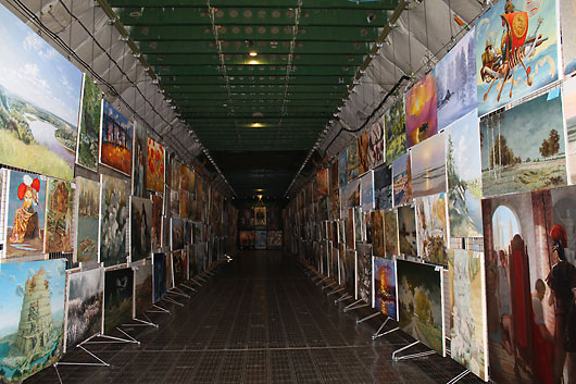 Producer Center Boyko together with ANTONOV Company present an exhibition of paintings on a board of aircraft AN - 225 "Mriya". Project 62, "Aviart2012"

