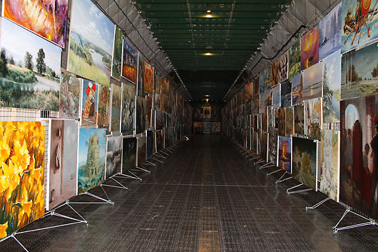 The highest Art Exhibition on the biggest airplane AN-225 "Mriya".

