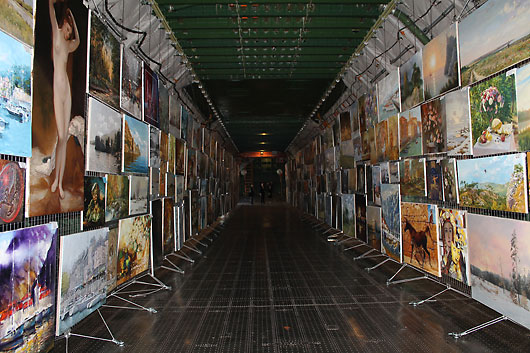 Project Exhibition 62 "Aviart2012". The exhibition has presented 120 artists with 500 artworks.