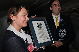 Рекорд Guinness World Records установлен! Вручение Сертификата.
