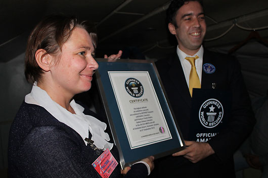 Guinness World Records record was set! Congratulations for setting a brand new Guinness World Records record!