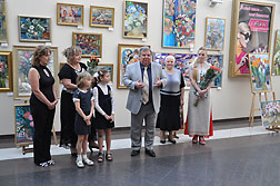 Rector of the Kyiv Children Academy of Arts, People's Artist of Ukraine, Professor, full member (academician) of the Academy of Arts of Ukraine, academician of APS (Academy of Pedagogical Sciences) of Ukraine -  Michael Chemberzhi opens the exhibition "Colorful Impressions".
