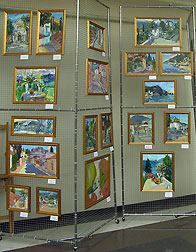 Exposition of artworks of the Kyiv Children Academy of Art students at the exhibition "Colorful Impressions".
