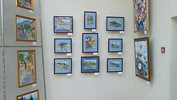 Exposition of artworks of the Kyiv Children Academy of Art students at the exhibition "Colorful Impressions".
